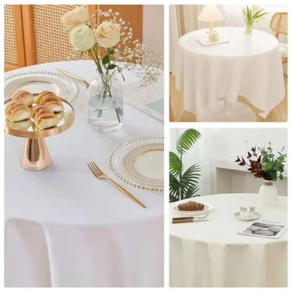 6 Pack Spandex Cocktail Table Skirts 31.5x43.3 Inches Wavy Drapes